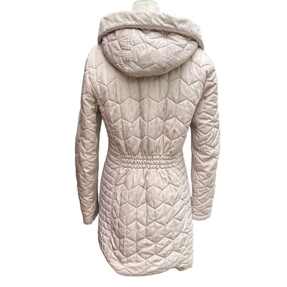 Calvin Klein Parka Coat Quilted Pale blush Pink Beige Rose Gold Size Small: - Picture 4 of 16